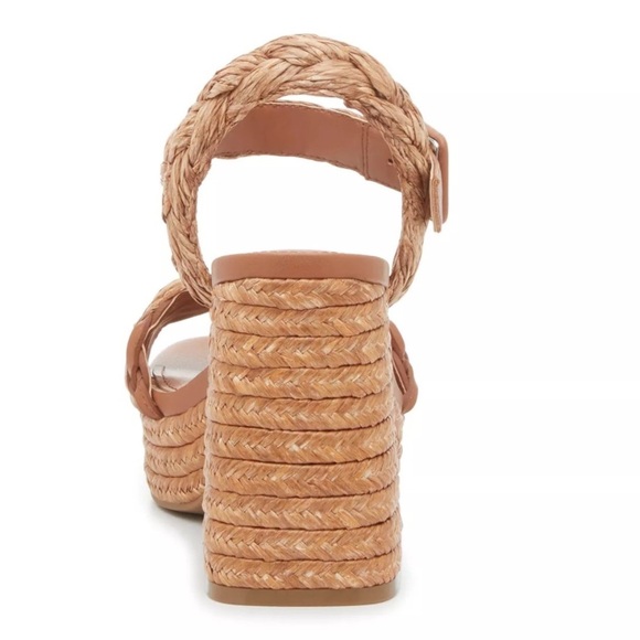 Marc Fisher Seclude Platform Raffia Sandal - Picture 4 of 10